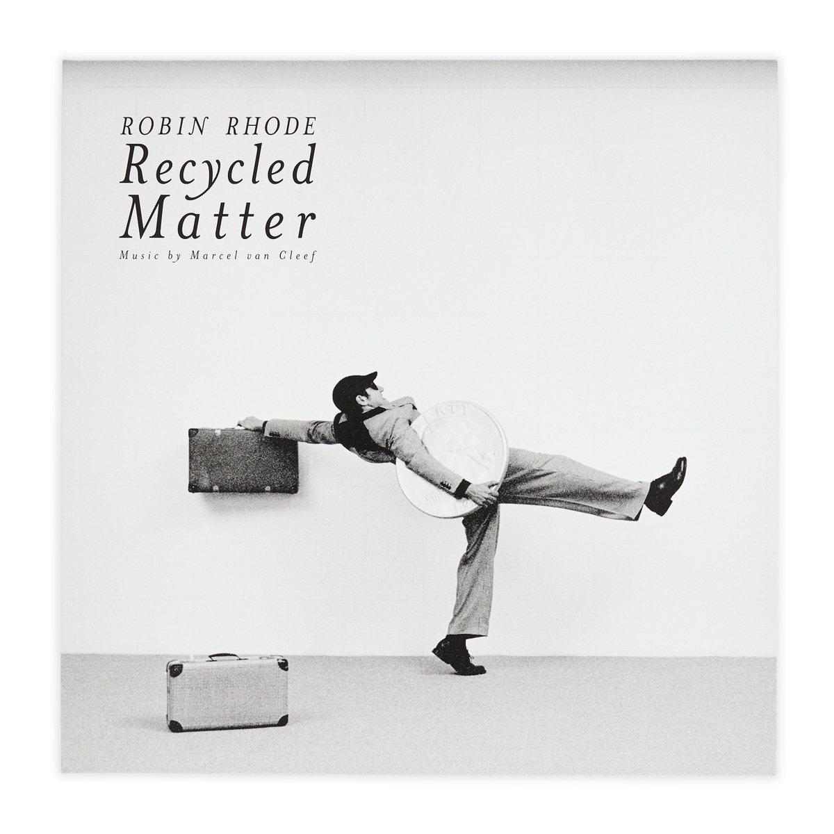 Photograph of the cover of Robin Rhode's 12" vinyl record 'Recycled Matter'.
